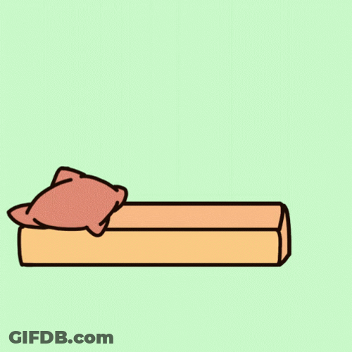 Pencil Sleeps In Bed GIF