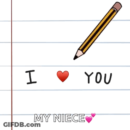 Pencil Writing I Love You GIF