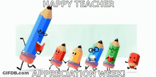 Pencils Walking Happy Teacher Appreciation Week GIF