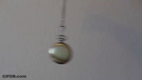 Pendulum Swinging With Ball GIF
