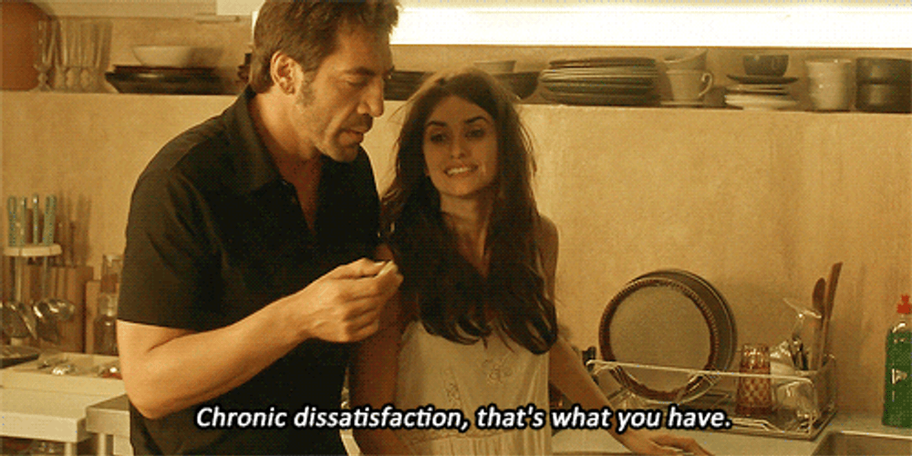 Penelope Cruz Chronic Dissatisfaction GIF
