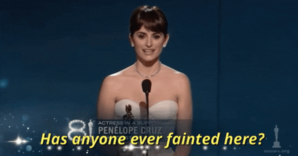 Penelope Cruz Ever Fainterd Here GIF