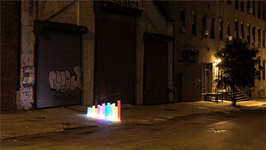 Penetrating Bright Rainbow GIF