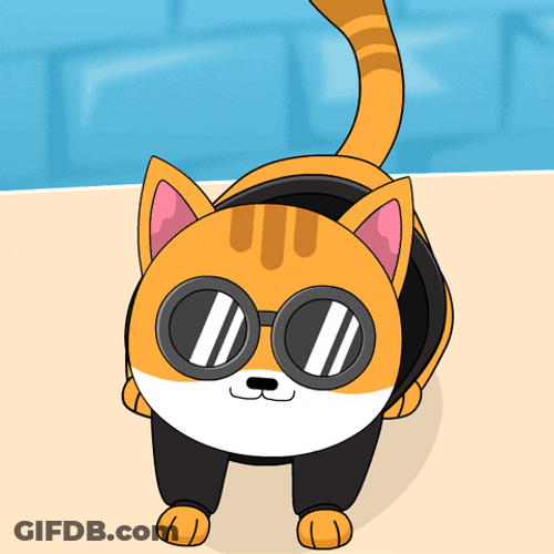 Penguin And The Cat Happy Dance Meme GIF