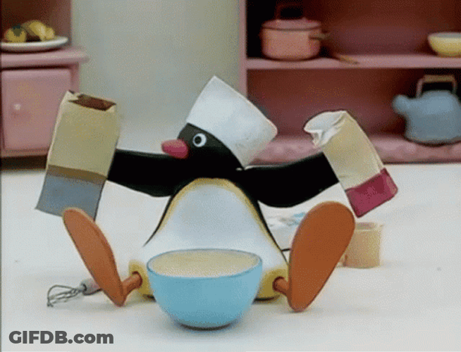 Penguin Baking GIF