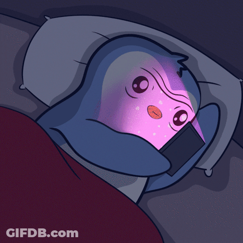 Penguin Before Sleep Online GIF