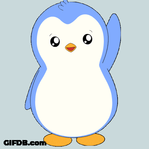 Penguin Drawing With Word Bl GIF