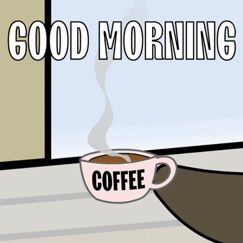 Penguin Drink Coffee Good Morning GIF