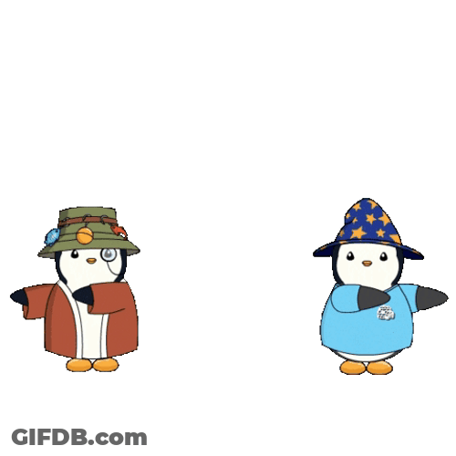 Penguin Fusion White Background GIF