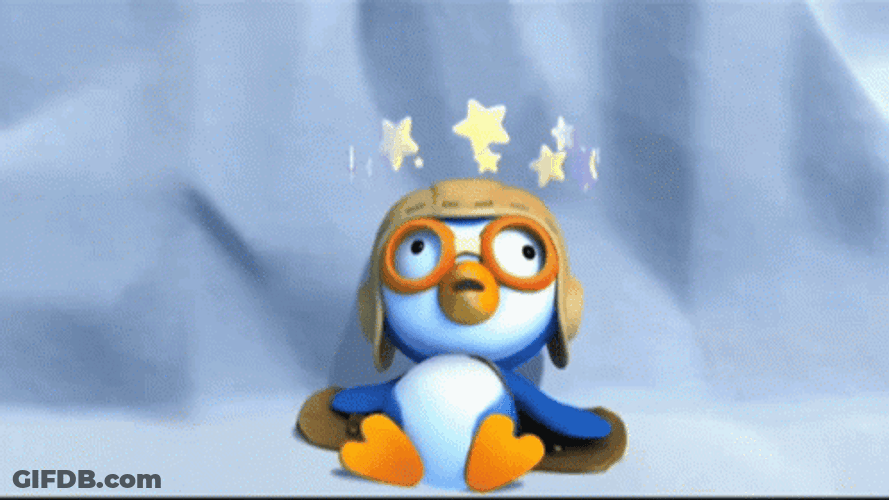 Penguin Getting Dizzy GIF