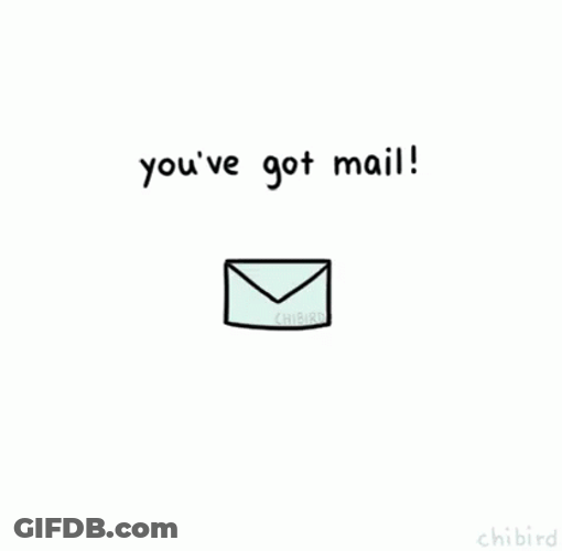 Penguin Ghost Hug You've Got Mail Animation GIF