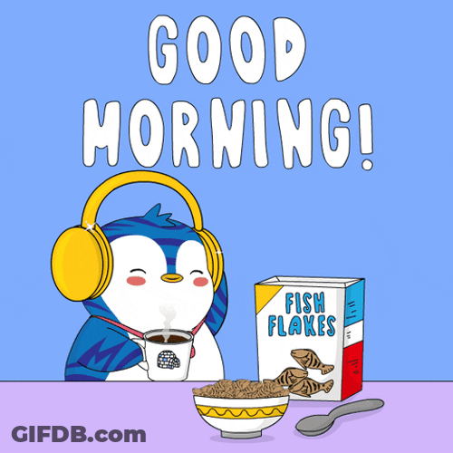 Penguin Good Morning M GIF