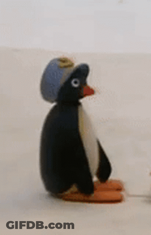 Penguin Hats Off GIF