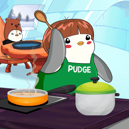 Penguin Hold Up Let Him Cook GIF