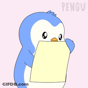 Penguin Holding Have A Nice Day Sign GIF