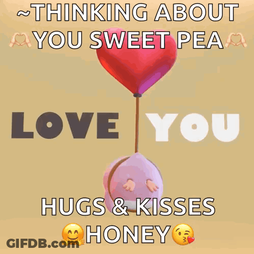 Penguin Holding Hot Air Balloon Saying I Love You GIF