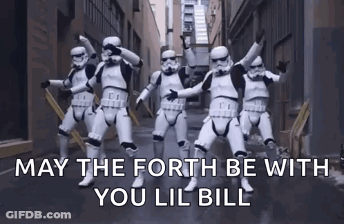 Penguin Holding Lightsaber May The Fourth GIF