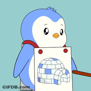 Penguin Holding Sign Saying Believe GIF
