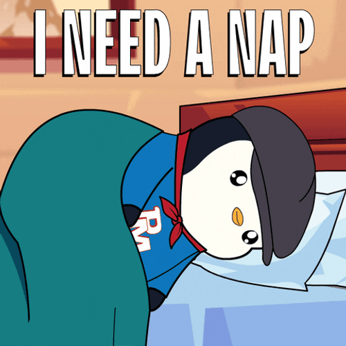 Penguin I Need Nap Im Tired GIF