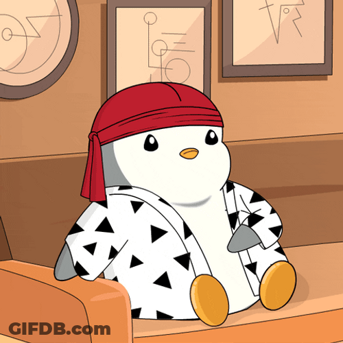 Penguin In Bandana Thug Life GIF