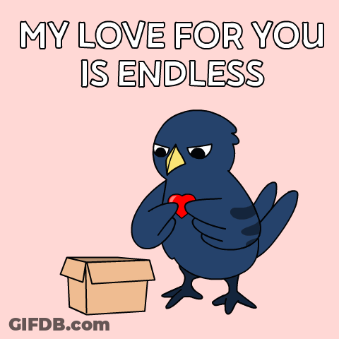 Penguin In Blue Shirt Saying I Love You So Much GIF