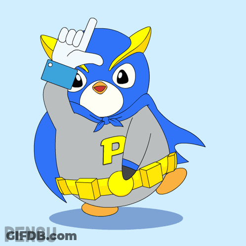 Penguin In Cape With P GIF