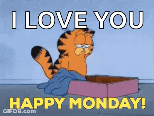 Penguin In Lab Coat Holding Happy Monday Box GIF