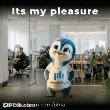 Penguin In PeopleHum T-Shirt GIF