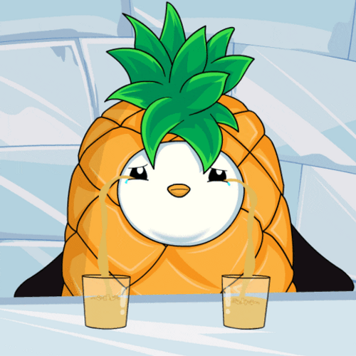 Penguin In Pineapple Costume Meltdown Crying GIF