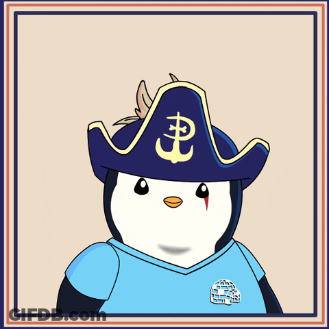 Penguin In Pirate Hat Saying I Want You GIF