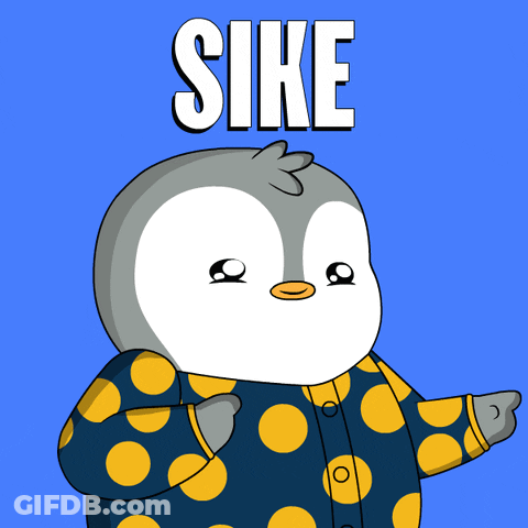 Penguin In Polka Dot Pajamas Sike GIF