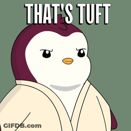 Penguin In Robe With Tuft GIF