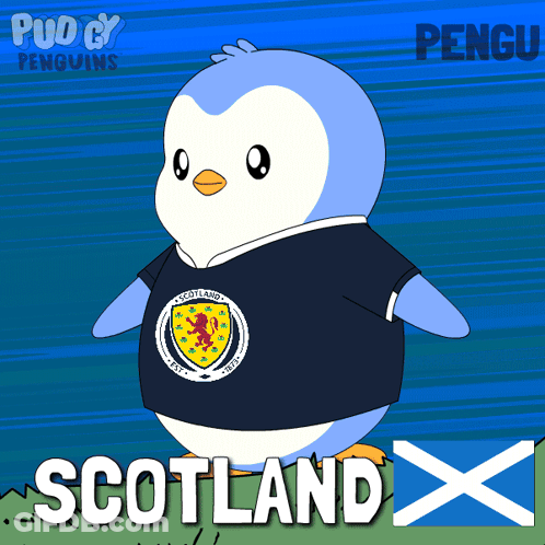 Penguin In Scotland T-Shirt GIF
