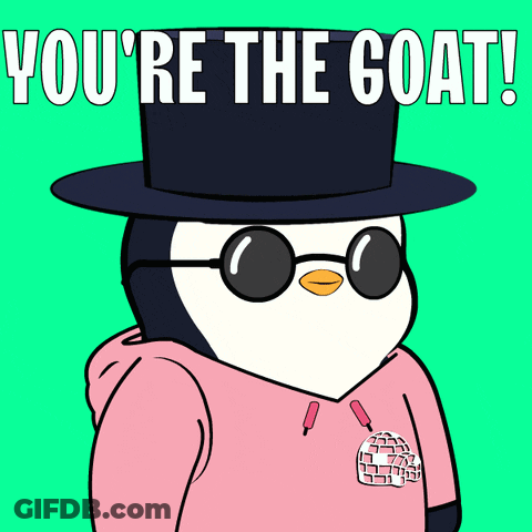 Penguin In Top Hat And Sunglasses Says You're The Coat GIF