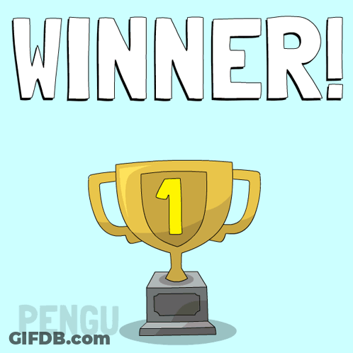 Penguin In Trophy Winner GIF
