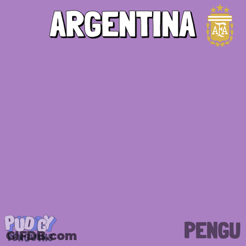 Penguin Kicking Soccer Ball Argentina GIF