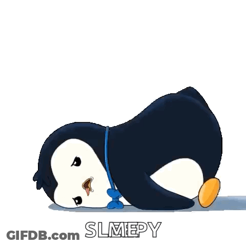 Penguin Laying On Back With Tongue Out GIF