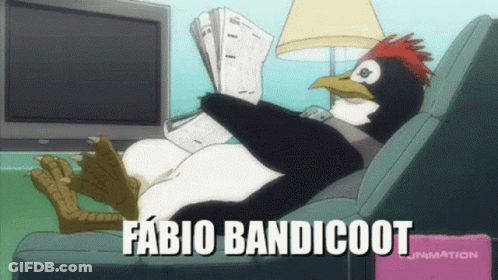 Penguin Laying On Couch Reading Newspaper Fabio Bandicoot GIF