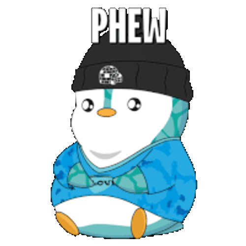 Penguin Lucky Sticker GIF