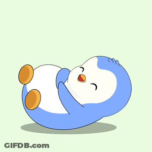 Penguin Lying On Back Ha Ha Ha GIF