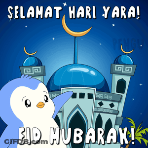 Penguin Mosque Selamat Hari Yara GIF
