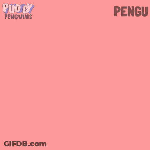 Penguin Peeking Over Fence With Puddy Penguins GIF