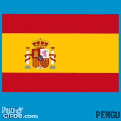 Penguin Playing Soccer Ball In Front Of Flag GIF
