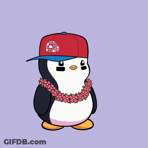 Penguin Praying Al Hamdulilah GIF