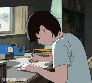 Penguin Reading Book Next To Another Saying Time To Learn GIF