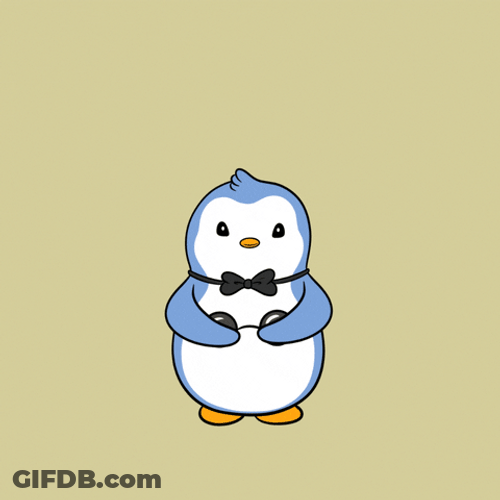 Penguin Runs From The Bomb Explosion GIF