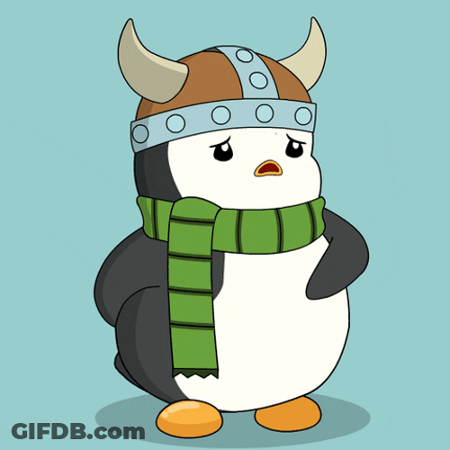 Penguin's Stomachache Bubble Guts GIF