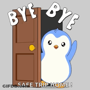 Penguin Saying Bye Bye Safe Trip Home GIF