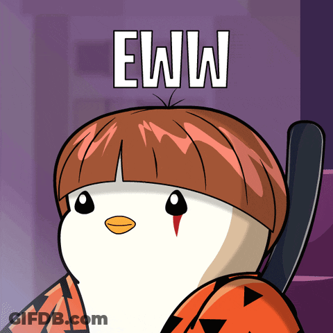 Penguin Saying Eww GIF
