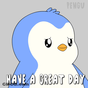 Penguin Saying Have A Great Day GIF